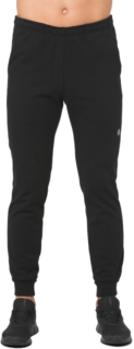 Front Top view of ESSENTIAL FRENCH TERRY PANT, PERFORMANCE BLACK