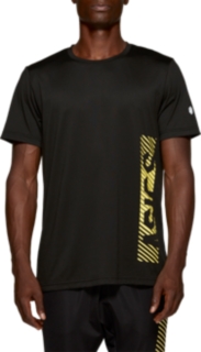 Front Top view of SD GPX SS TOP, PERFORMANCE BLACK / SOUR YUZU