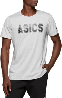 Front Top view of M GPX SS T 2, MID GREY HEATHER