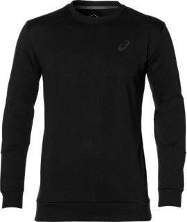 Front Top view of TAILORED CREW, PERFORMANCE BLACK