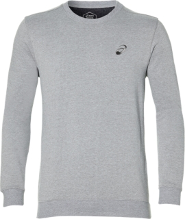 CHEST LOGO CREW | MID GREY HEATHER 