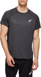 Front Top view of TRUE PRFM SS TOP 2, PERFORMANCE BLACK