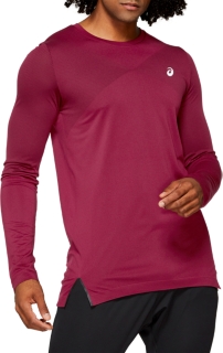 Front Top view of SEAMLESS LS TOP, CHILI FLAKE