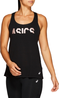 Front Top view of W GPX STRAP TANK, PERFORMANCE BLACK