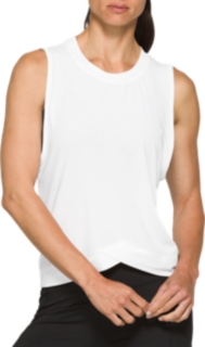 Download Women's Front Fold Tank | Brilliant White | Sleeveless ...