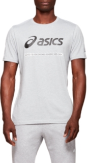 Front Top view of CITY SS TOP 1, MID GREY HEATHER