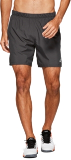 Front Top view of CLUB M 7" SHORTS, GRAPHITE GREY