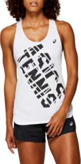 Front Top view of PRACTICE GRAPHIC TANK, BRILLIANT WHITE