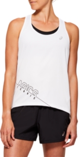 Front Top view of PRACTICE W GPX TANK, BRILLIANT WHITE