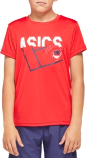 Front Top view of TENNIS B KIDS GPX T, CLASSIC RED