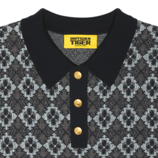 【新品】8gshoot LOGO JACQUARD KNIT POLO ネイビー Navy Jacquard Cotton Polo