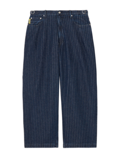 STRIPED DENIM PANTS