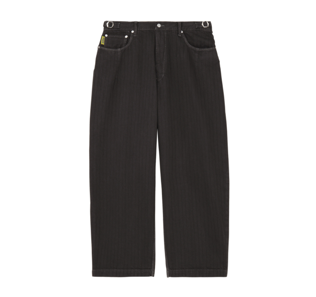 STRIPED DENIM PANTS