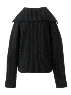 77circa　big collar knit top サマーニット Big Collar Summer Knit Top