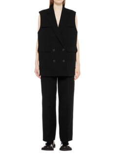 Onitsuka Tiger◆ベスト/S/コットン/BLK/2182B291 WOMEN'S VEST - Onitsuka Tiger | Onitsuka Tiger ONLINE STORE