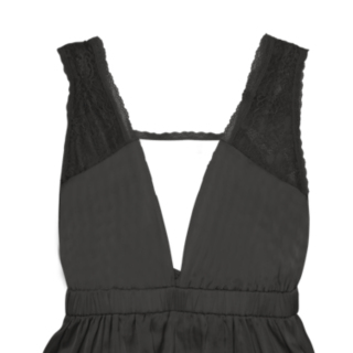 ▪️専用　BORDER FRILL TOP(38) 　BLACK ▪️専用 BORDER FRILL TOP(38) BLACK 【公式通販】