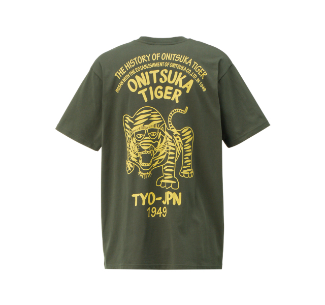 【国内発送】OnitsukaTaiger 半袖 バックプリント Tシャツ GRAPHIC TEE / グラフィックティー（Tシャツ/カットソー