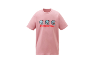 オニツカタイガー　GRAPHIC TEE lightpink M Onitsuka Tiger tシャツ LONG SLEEVE GRAPHIC TEE / ロング