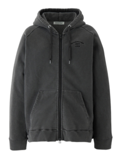 WASHED ZIP UP HOODIE