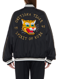 【onitsuka tiger】　BOMBER JACKET M Onitsuka Tiger PRINTED BOMBER jacket unisex/Black | eBay
