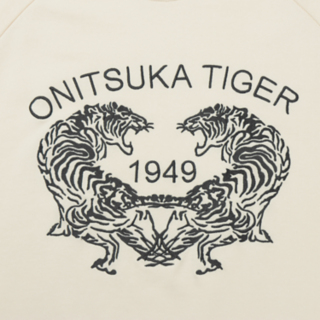 Onitsuka Tiger　SWEAT HOODIE　刺繍デザイン　白　XL 早い者勝ち 大人気 Onitsuka Tiger SWEAT HOODIE COOLな刺繍