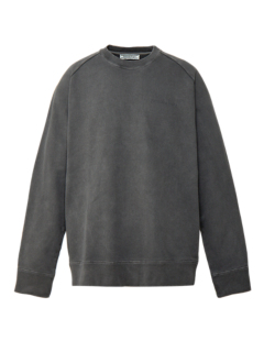 Zoom Image Gray WASHED SWEAT TOP Front View