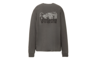 WASHED LONG SLEEVED GRAPHIC TEE | Onitsuka Tiger Official Website