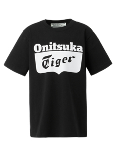 【Onitsuka Tiger】希少00sロゴプリントTシャツワンピース　グレー KIDS LOGO TEE