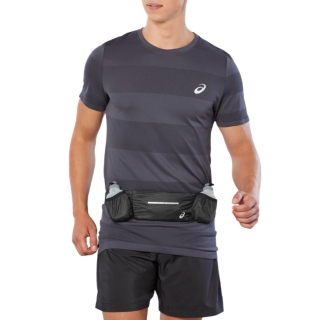 Front Top view of RUNNERS BOTTLEBELT, PERFORMANCE BLACK