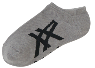 Zoom Image Gray ANKLE SOCKS Front Left View