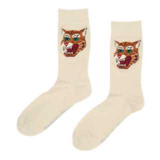 Zoom Image Beige MIDDLE SOCKS Front View