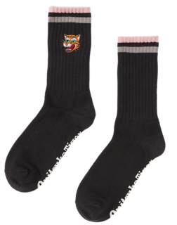 人気 虎モチーフ onitsuka tiger オニツカタイガー MIDDLE SOCKS Onitsuka Tiger 靴下 MIDDLE SOCKS / ミドルソックス レディース