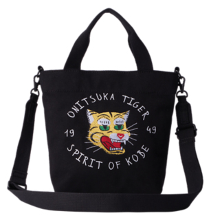 THE ONITSUKA  TOTE BAG BLACK オニツカタイガー