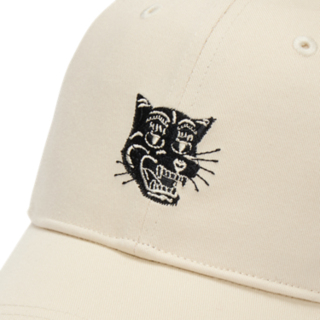 美品　Onitsuka Tiger 虎柄刺繍入りカーブバイザーキャップ CAP