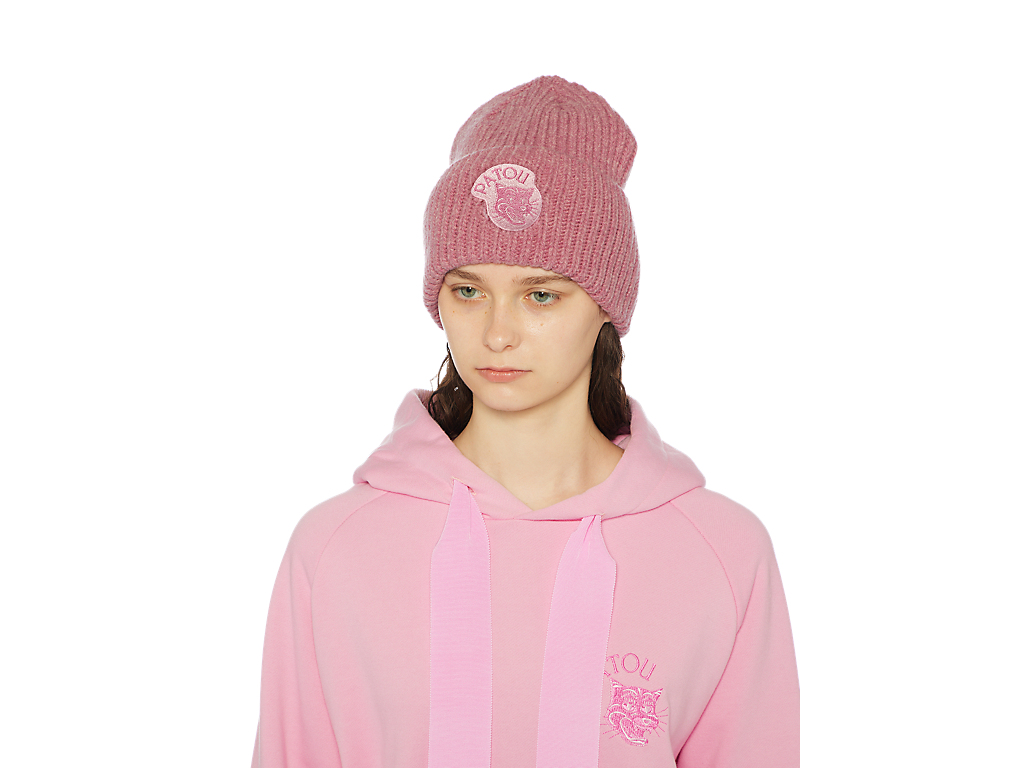 PATOU ピンク ニット帽オニツカタイガー PATOU ピンク ニット帽オニツカタイガー