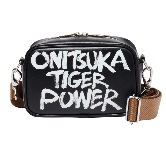 【美品】ONITSUKA TIGER メッセンジャーバッグ ネイビー 刺繍ロゴ Onitsuka tiger original MESSENGER BAG Shoulder Bag New