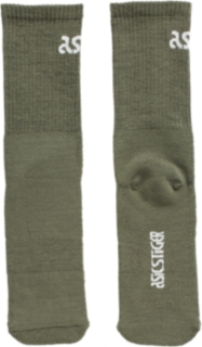 Front Top view of AHQ AT BL CREW SC, MANTLE GREEN