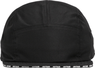 Front Top view of AHQ AT 5 PANEL HAT, PERFORMANCE BLACK