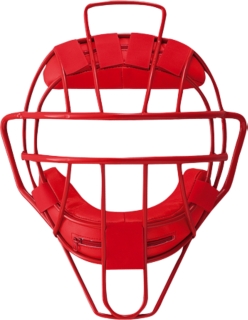 送料無料 ソフトボール用マスク(1・2・3号ボール対応) レッド_BPM660の画像