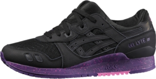 asics gel lyte iii black purple