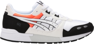 asics gel lyte white orange