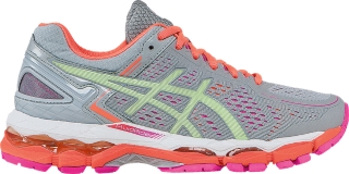 GEL-KAYANO 22 | WOMEN | Silver Grey/Pistachio/Fiery Coral | ASICS US