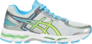 GEL-KAYANO 22 | WOMEN | Silver/Summer Green/Turquoise | ASICS US