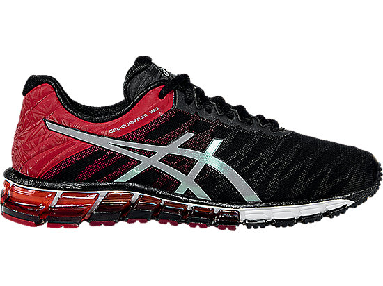 GEL-Quantum 180 | Men | Black/Silver/Red | ASICS US