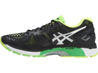 GEL-Kayano 23 | Men | Black/Silver/Safety Yellow | ASICS US