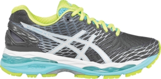 GEL-NIMBUS 18 | Women | Titanium/White/Turquoise | ASICS US