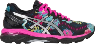 GEL-KAYANO 23 | WOMEN | Black/Silver/Pink Glow | ASICS US