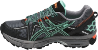 GEL-Kahana 8 | Black/Ice Green/Hot Orange | Women's Trail Running Shoes ...