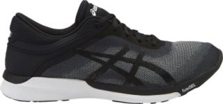 asics touch gel fuzex black running shoes