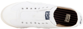 onitsuka white slip on